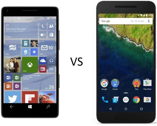 Windows Phone Vs Android Phone